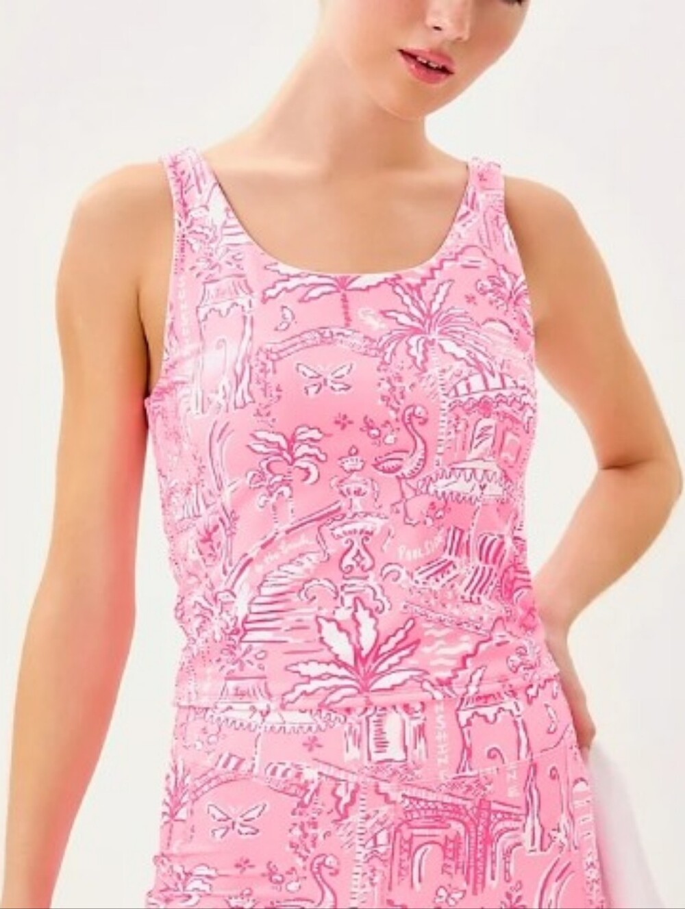 NWT Lilly Pulitzer Luxletic Ari Reversible Active Tank Top. Size XL